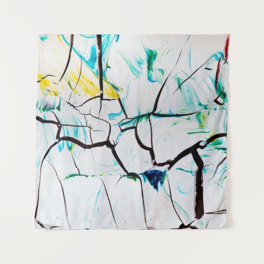 MULTICOLORED ABSTRACT PAINTING WANDKLEED (Voorkant)