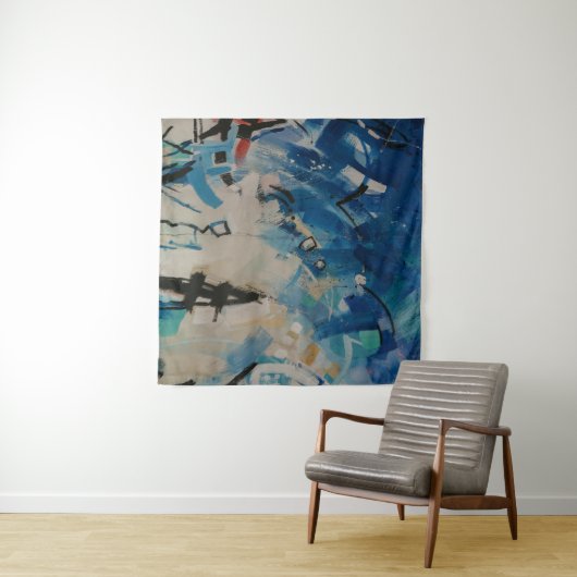 Multicolored abstract wall wandkleed (In Situ (horizontaal))