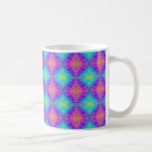 Multicolored Abstracte gepatterde Mok