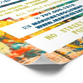 Multicolored Abstracte kunstleraar verf, kunstklas Poster (Hoek)