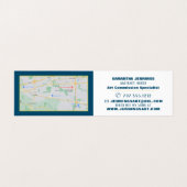 Multicolored Abstracte verf, artistieke tentoonste Visitekaartje (Binnenkant ongevouwen)