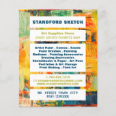 Multicolored Abstracte verf, kunststofvoorraad Flyer (Voorkant)