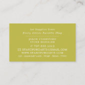 Multicolored Abstracte verf, kunststofvoorraad Visitekaartje (Achterkant)