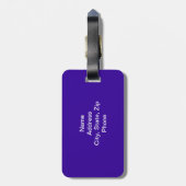 Multicolored American Soccer of Football Bagagelabel (Achterkant verticaal)