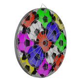 Multicolored American Soccer of Football Dartbord (Voorkant Links)