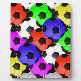 Multicolored American Soccer of Football Fotoplaat