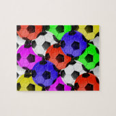 Multicolored American Soccer of Football Legpuzzel (Horizontaal)