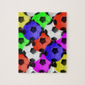Multicolored American Soccer of Football Legpuzzel (Verticaal)