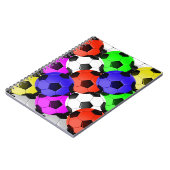 Multicolored American Soccer of Football Notitieboek (Linkerzijde)