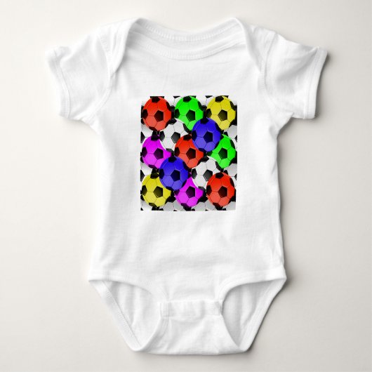 Multicolored American Soccer of Football Romper (Voorkant)