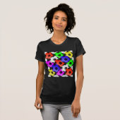 Multicolored American Soccer of Football T-shirt (Voorkant volledig)