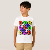 Multicolored American Soccer of Football T-shirt (Voorkant volledig)
