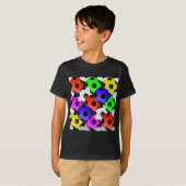 Multicolored American Soccer of Football T-shirt (Voorkant volledig)