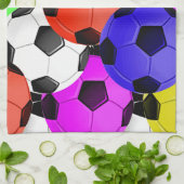 Multicolored American Soccer of Football Theedoek (Gevouwen)