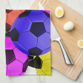 Multicolored American Soccer of Football Theedoek (Quarter Fold)