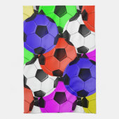 Multicolored American Soccer of Football Theedoek (Verticaal)