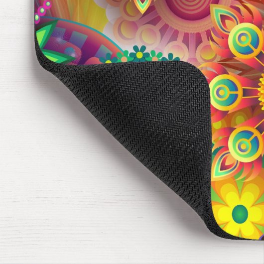 Multicolored Art Deco Pattern Muismat (Hoek)