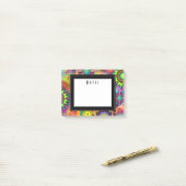 Multicolored Art Deco-ventilatorvormen Post-it® Notes (Op bureau)