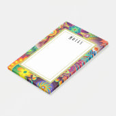 Multicolored Art Deco-ventilatorvormen Post-it® Notes (Schuin)