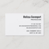 Multicolored Art Deco-ventilatorvormen Visitekaartje (Achterkant)