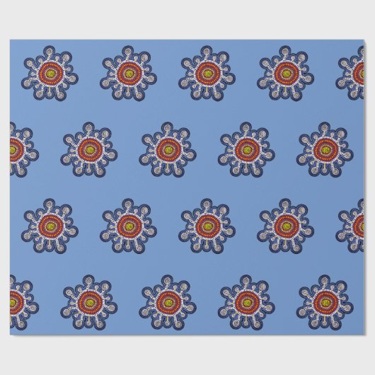 Multicolored Australia aboriginal art Cadeaupapier (Vlak)