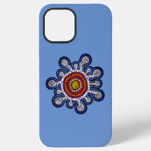 Multicolored Australië aboriginal art (alle telefo iPhone 12 Pro Max Hoesje