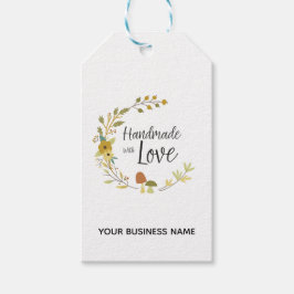 Multicolored Autumn Handmade with Love Quote Cadeaulabel
