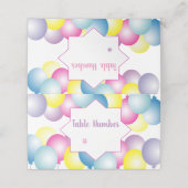 Multicolored ballon Birthday party Plaatskaartje (Buitenkant ongevouwen)