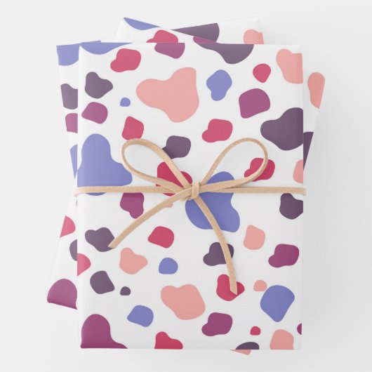 Multicolored Blob Pattern Inpakpapier Vel (In situ)