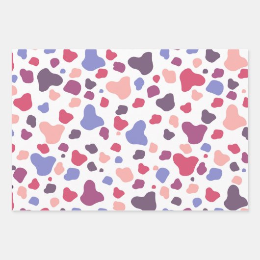 Multicolored Blob Pattern Inpakpapier Vel (Voorkant)