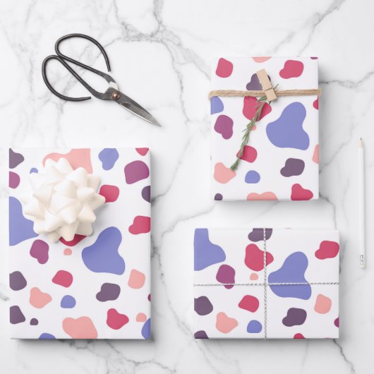 Multicolored Blob Pattern Inpakpapier Vel (Voorkant)