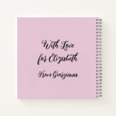 Multicolored Bloemen met tekst personaliseren Notitieboek (Achterkant)