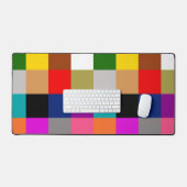 Multicolored Bold Color Blocks Design Bureaumat (Keyboard & Muis)