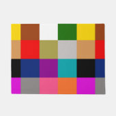 Multicolored Bold Color Blocks Design  Deurmat (Voorkant)
