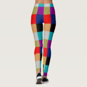 Multicolored Bold Color Blocks Design  Leggings (Achterkant)