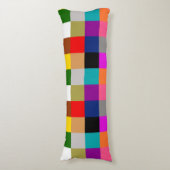 Multicolored Bold Color Blocks Design  Lichaamskussen (Voorkant Verticaal)