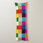 Multicolored Bold Color Blocks Design  Lichaamskussen (Achterkant (Verticaal))