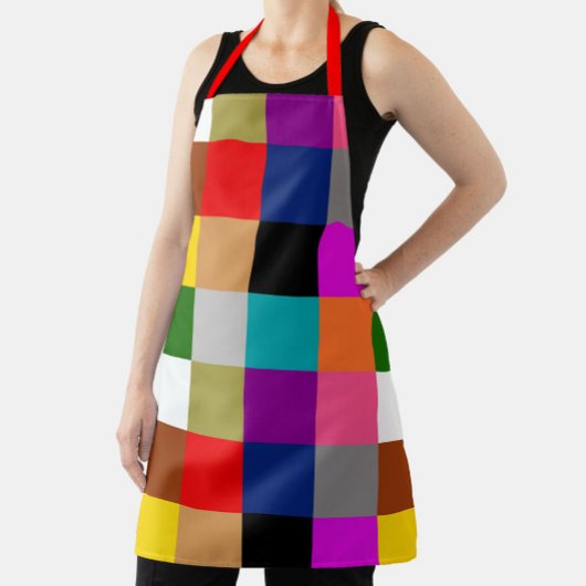Multicolored Bold Color Blocks Design Schort