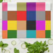 Multicolored Bold Color Blocks Design  Theedoek (Gevouwen)