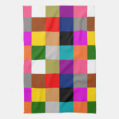 Multicolored Bold Color Blocks Design  Theedoek (Verticaal)