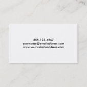 Multicolored Botanische Patroon van de Waterverf Visitekaartje (Achterkant)