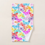 Multicolored Butterflies Pattern Bad Handdoek (Handdoek)