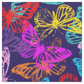 Multicolored Butterflies Pattern Stof (Close Up)