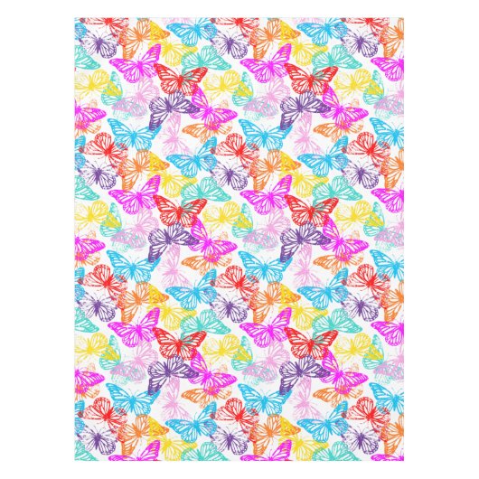 Multicolored Butterflies Pattern Tafelkleed (Voorkant)
