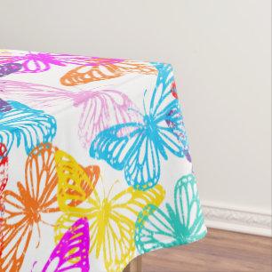 Multicolored Butterflies Pattern Tafelkleed