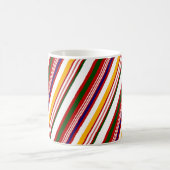 Multicolored Candy Cane Stripes Kerstmis Koffiemok (Center)