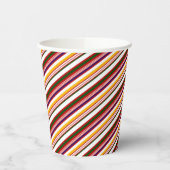 Multicolored Candy Cane Stripes Kerstmis Papieren Bekers (Links)