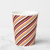 Multicolored Candy Cane Stripes Kerstmis Papieren Bekers (Rechts)