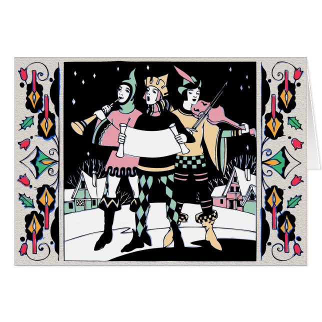 Multicolored Caroling Trio (Voorkant Horizontaal)