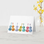 Multicolored Cello's Kaart (Gele Bloem)